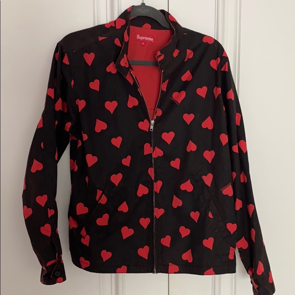 ❤️🌈❤️ SUPREME a heart zip up jacket